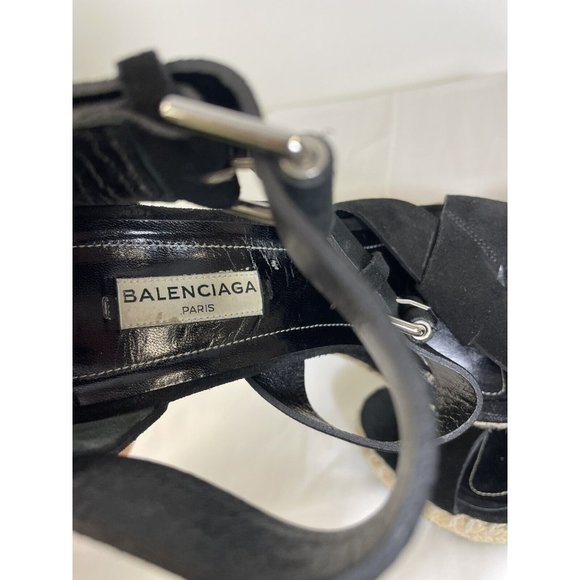 Balenciaga Open Toe Suede Wedges - Picture 7 of 7